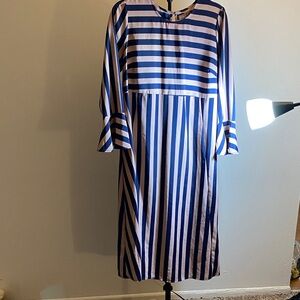 ASOS Blue and White Striped Dress